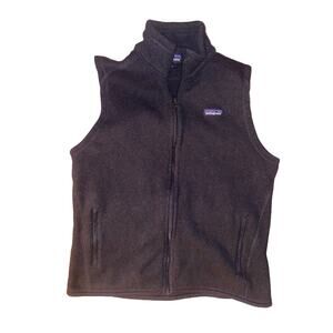 Patagonia Better Sweater Fleece Vest Women’s Large Black Outdoors Hiking